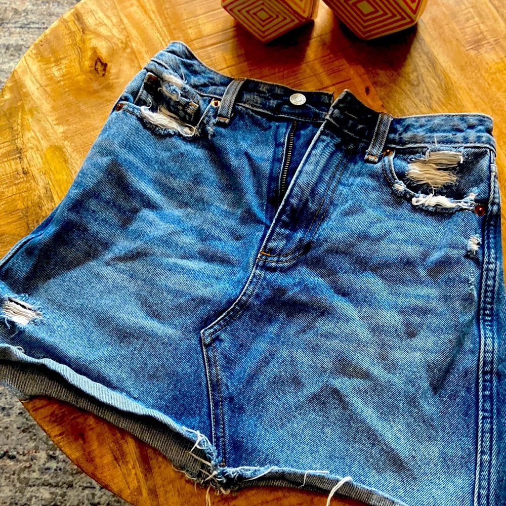 Abercrombie jean skirt.